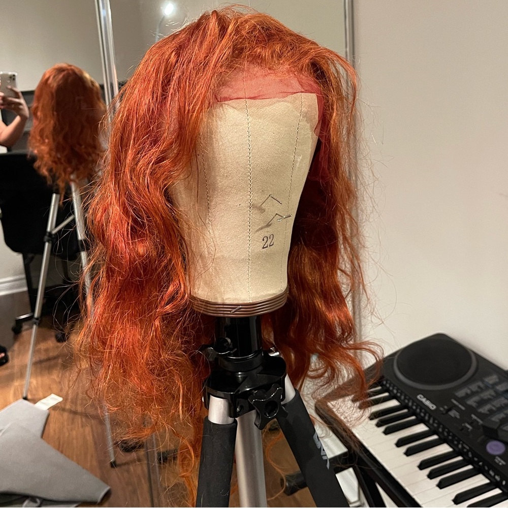 Ginger 20 inch Wig. 100% Human hair!